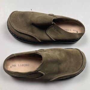 DR. MARTENS Men's Olive Tan Slip-On Slide Loafers Made In England